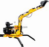 Digger retroexcavadora móvil remolcable con rotación de 360 ​​°